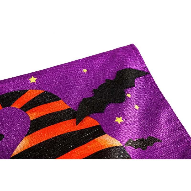 Halloween Gnome Garden Shimmer Linen Flag,14ml9897