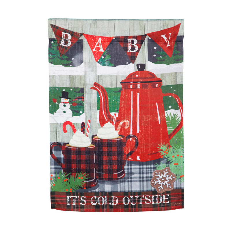 Baby It's Cold Outside Garden Suede Flag,14s10018