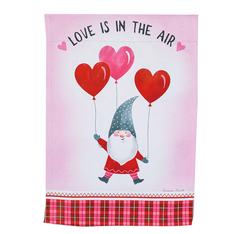 Love Gnome Garden Suede Flag,14s10241