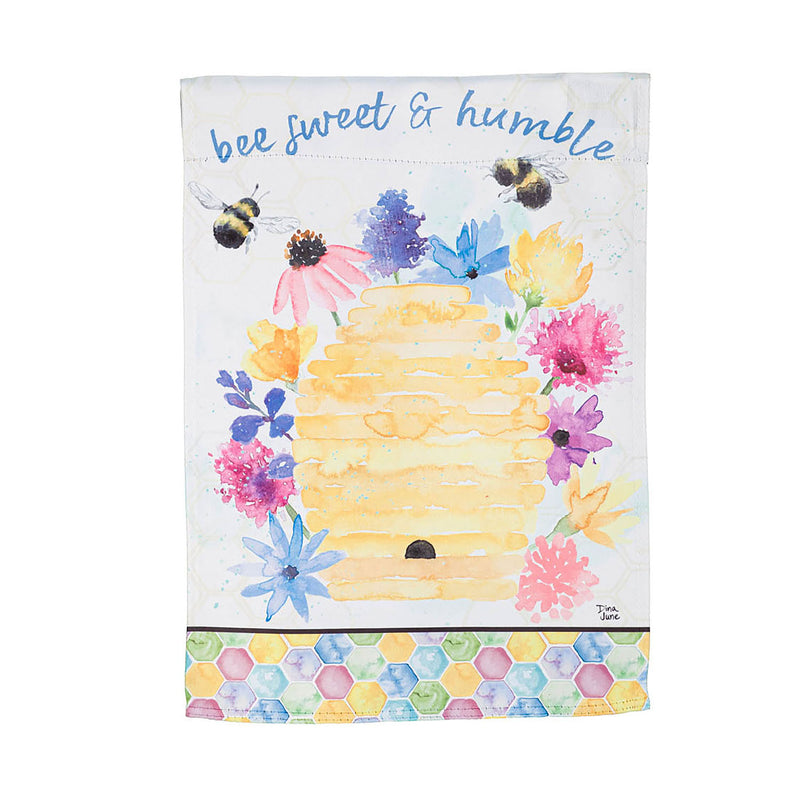 Bee Sweet Bee Humble Garden Suede Flag,14s10308