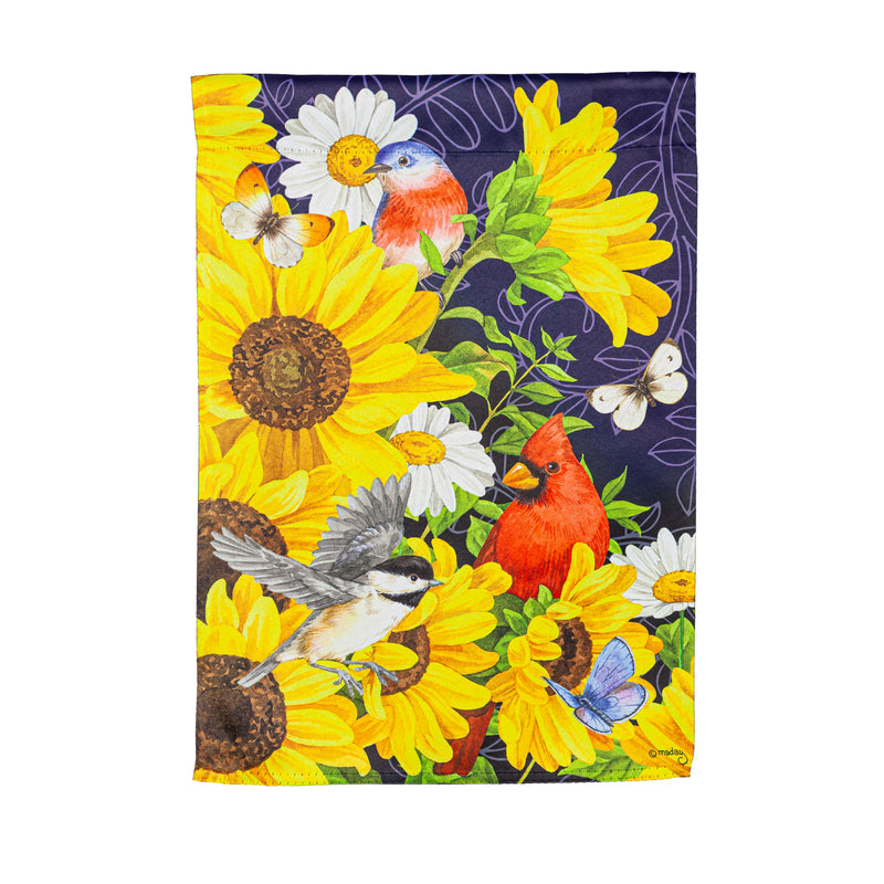 Sunflower Glory Garden Suede Flag,14s10913