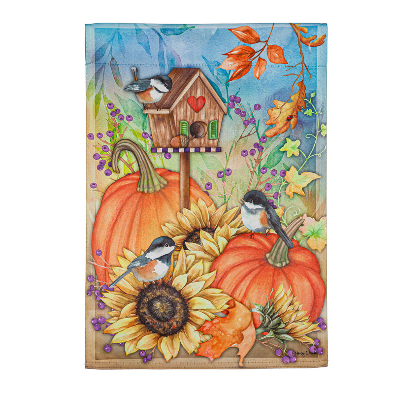 Autumn Greetings Garden Suede Flag,14s10972