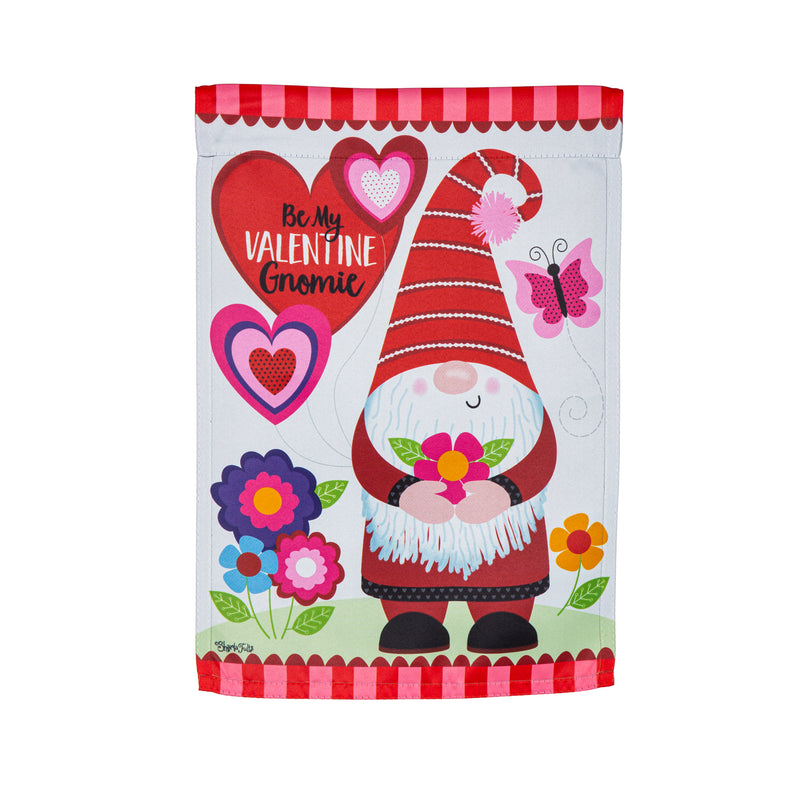 Gnome Valentine's Suede Garden Flag,14s11269