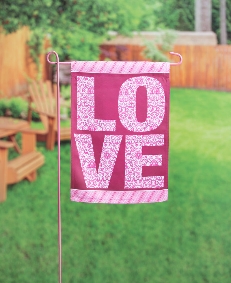 Love Suede Garden Flag,14s11291