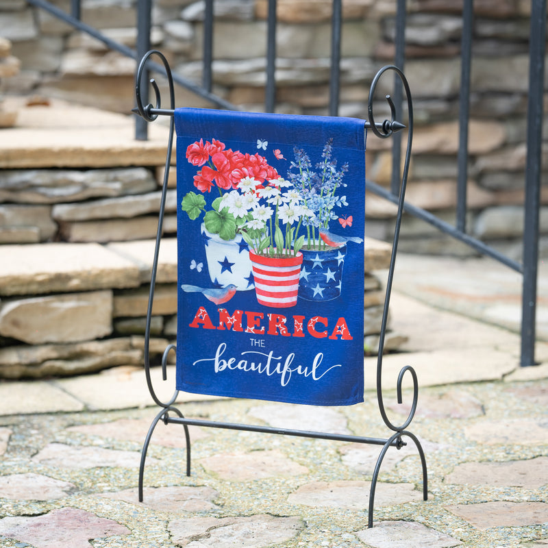 America the Beautiful Suede Garden Flag,14s11306