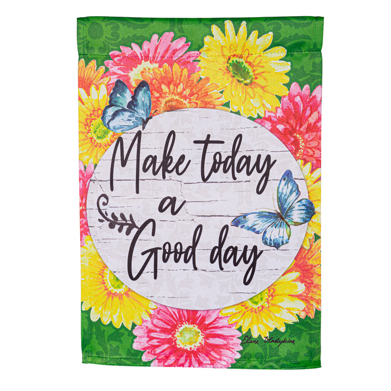 Make Today a Great Day Suede Garden Flag,14s11355