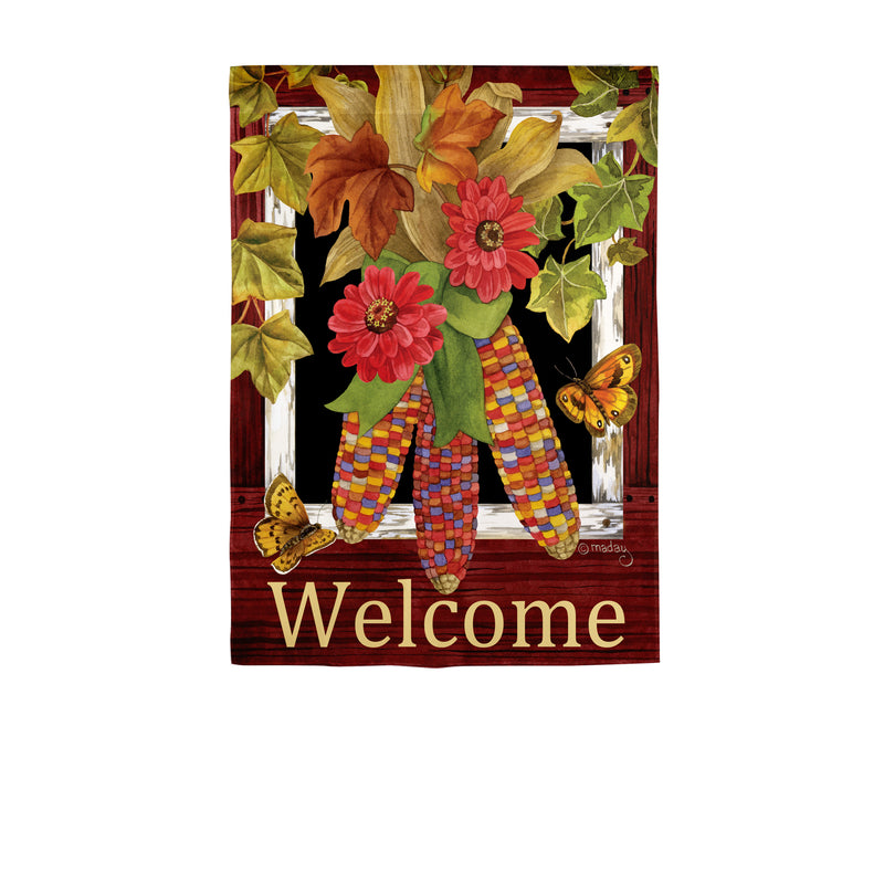 Fall Corn Suede Garden Flag,14s11879