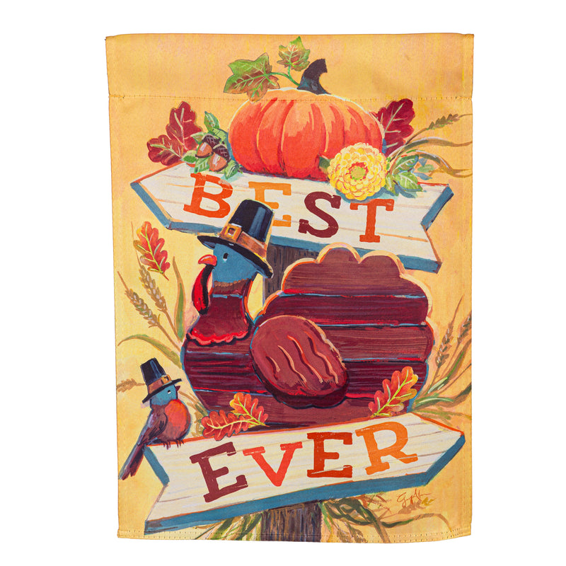 Best Ever Turkey Suede Garden Flag,14s11934