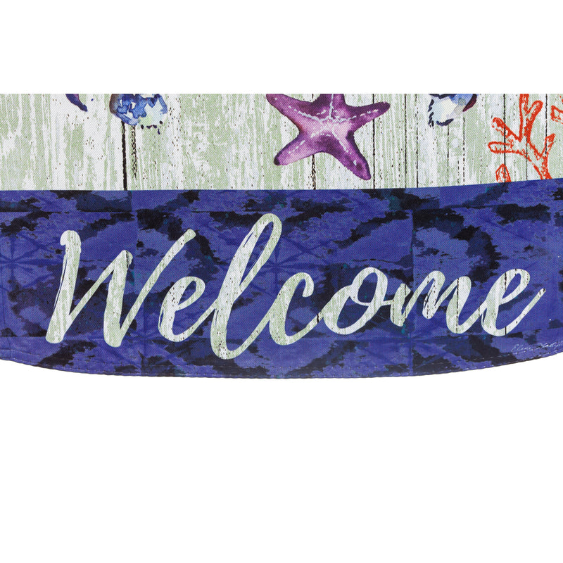 Welcome Crab Garden Suede Flag,14s4794