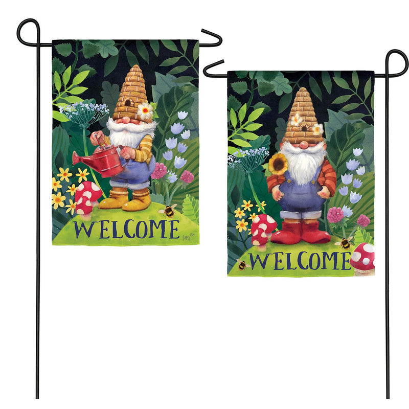 Garden Gnomes Garden Suede Flag,14s8481fb