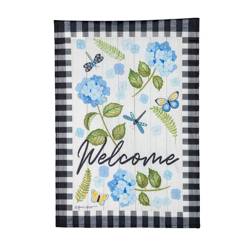 Dragonfly Welcome Garden Strie Flag,14t10263