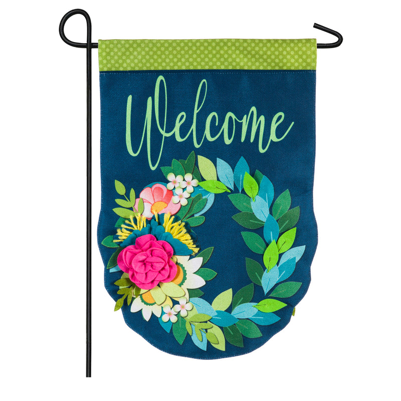 Flower Garden Garden Burlap Flag,14b8388