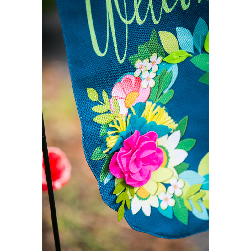 Flower Garden Garden Burlap Flag,14b8388