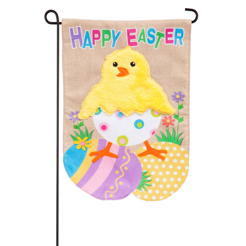 Easter Chick Garden Burlap Flag,14b9521