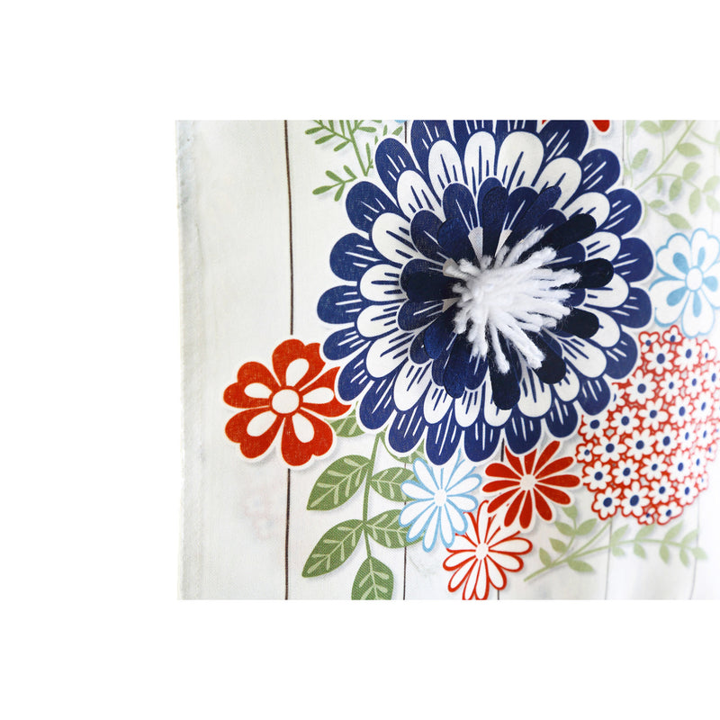 Americana Floral Garden Linen Flag,14l8560