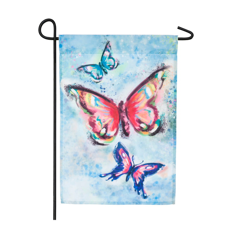 Butterfly Kaleidoscope Garden Organza Flag,14o8433