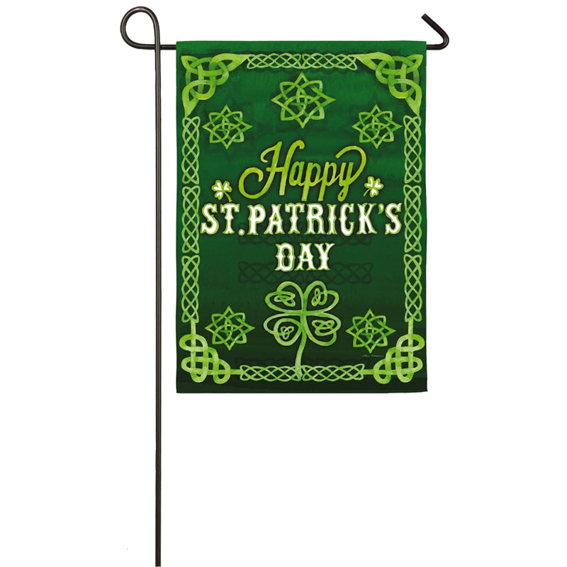 St. Patrick's Celtic Garden Suede Flag,14s4079