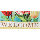 Vintage Tulips Garden Suede Flag,14s8830