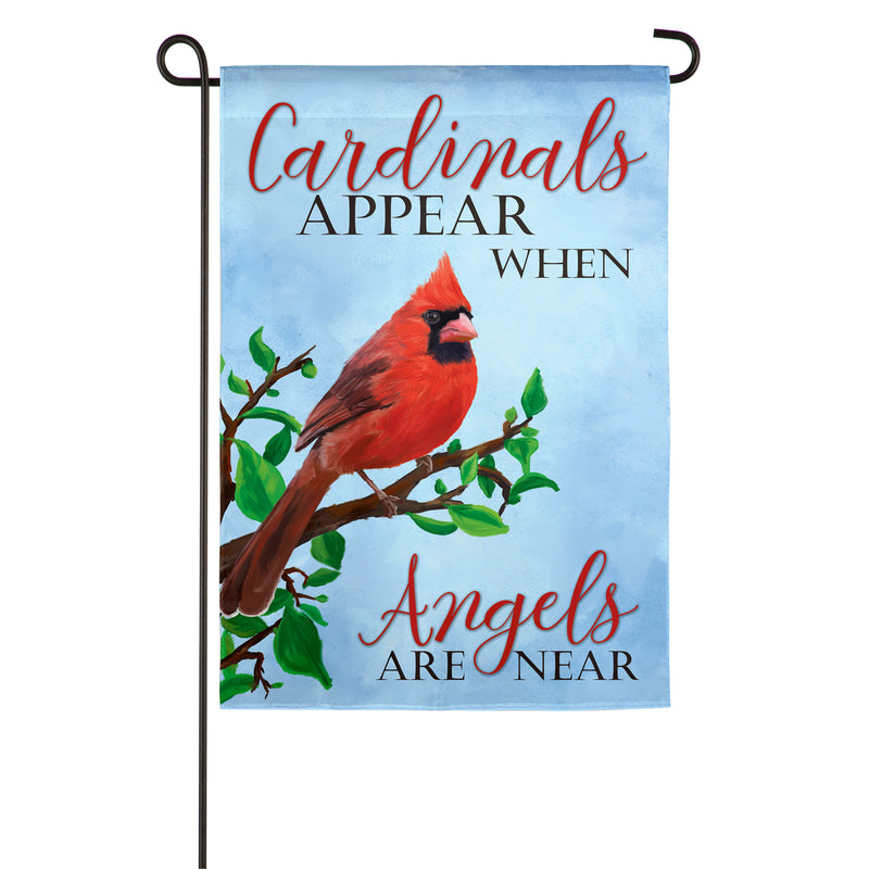 Cardinals Appear Garden Suede Flag,14s9249