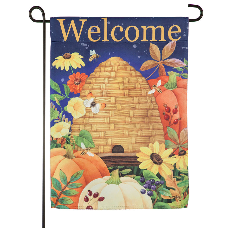 Autumn Bee Hive Garden Suede Flag,14s9275