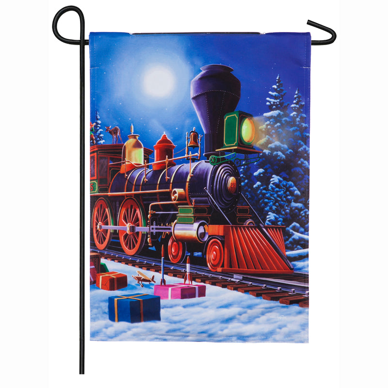 Santa's Express Solar LED Garden Flag,14sl8628