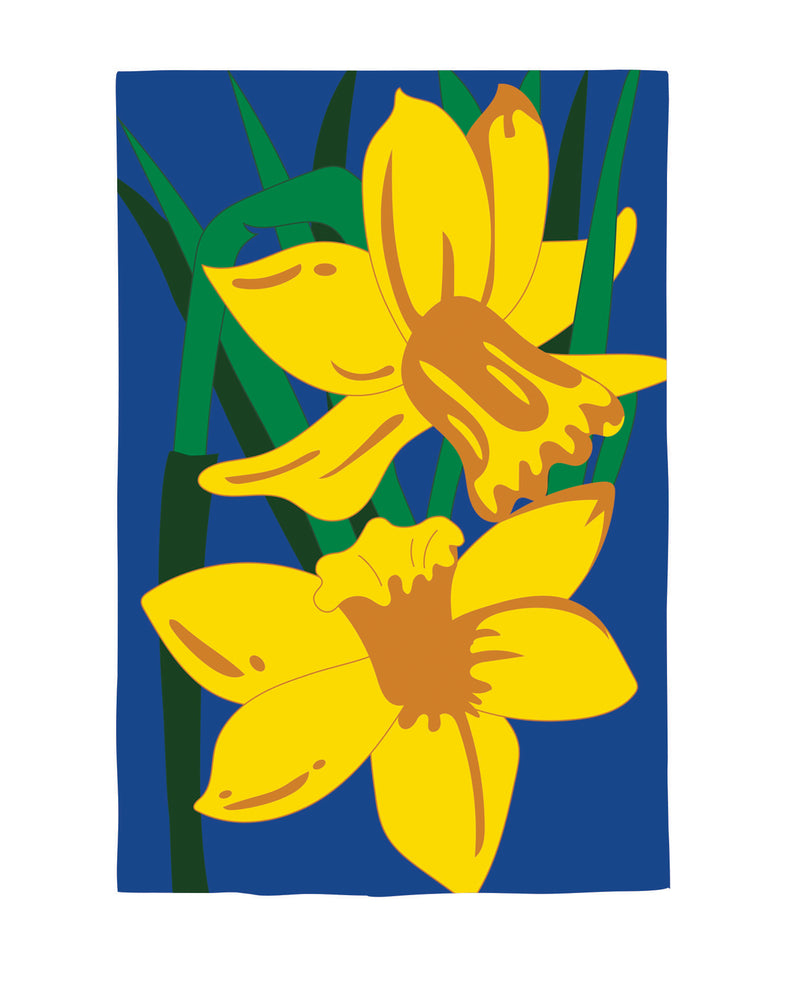 Daffodils Applique House Flag,15114an