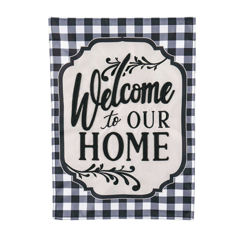 Classic Welcome Home House Applique Flag,159241