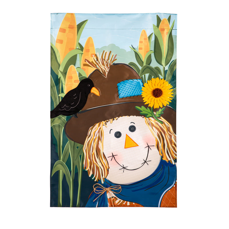 Scarecrow and Friend Applique House Flags,159865