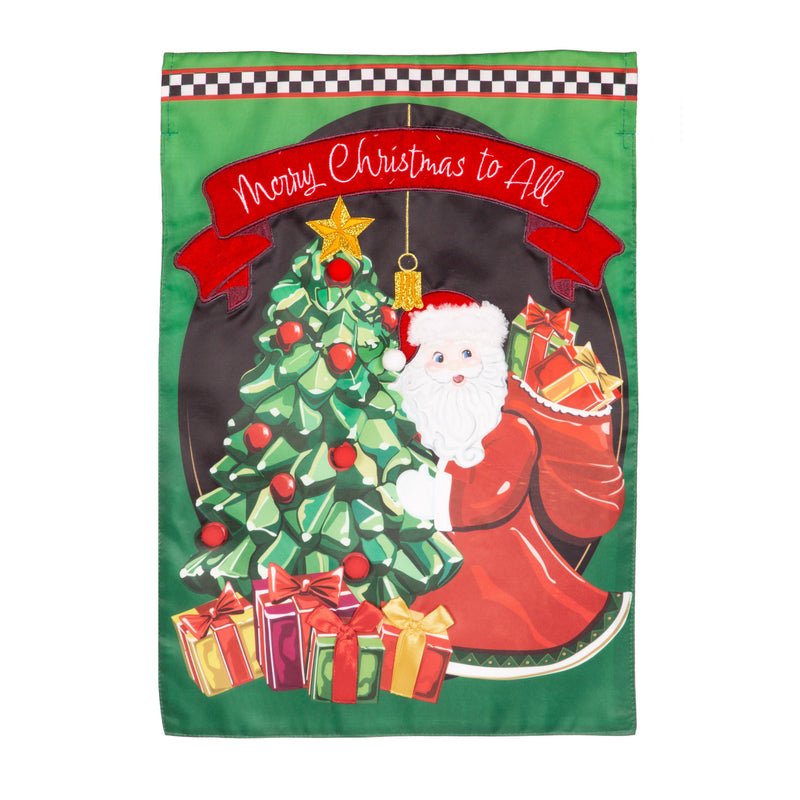 Jingle Bell Square Applique House Flag,159929