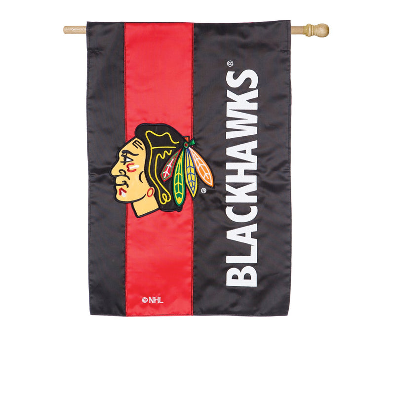 Chicago Blackhawks, Embellish Reg Flag,15sf4355