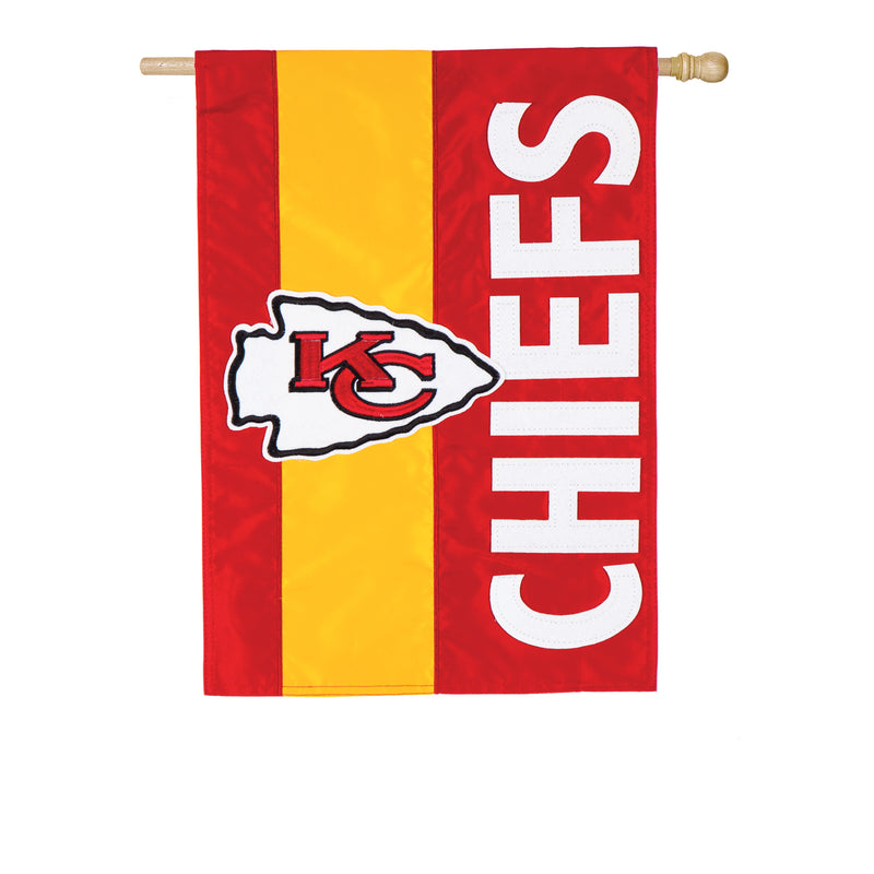 Kansas City Chiefs, Embellish Reg Flag,15sf3815