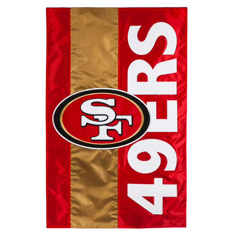 San Francisco 49ers, Embellish Reg Flag,15sf3826