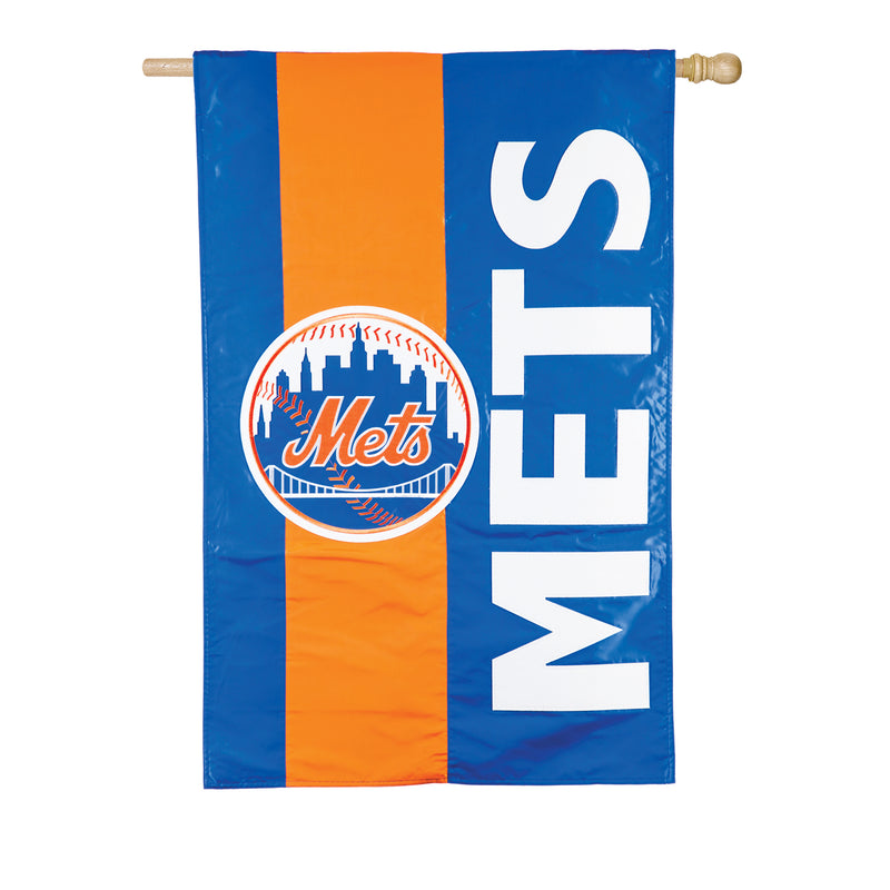 New York Mets, Embellish Reg Flag,15sf4217