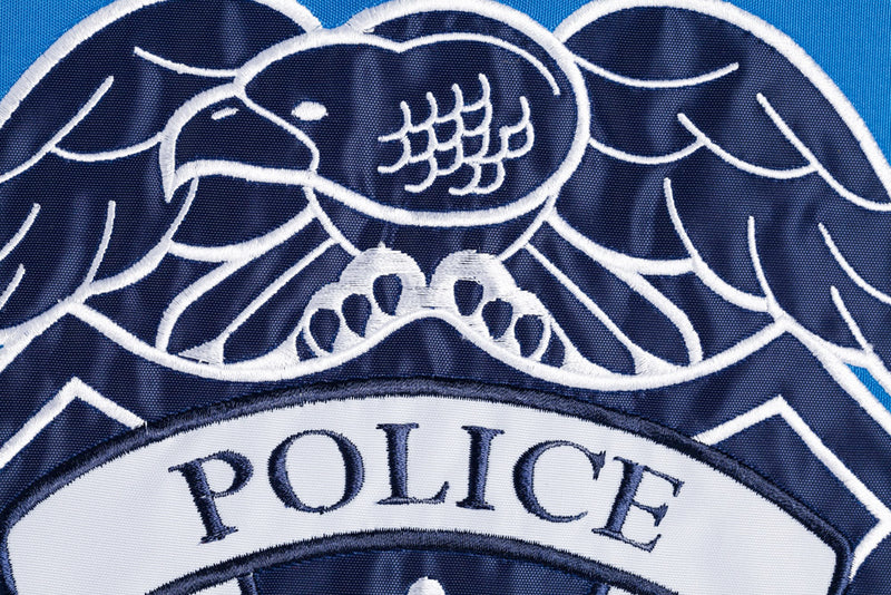 Police Department Garden Applique Flag,168609