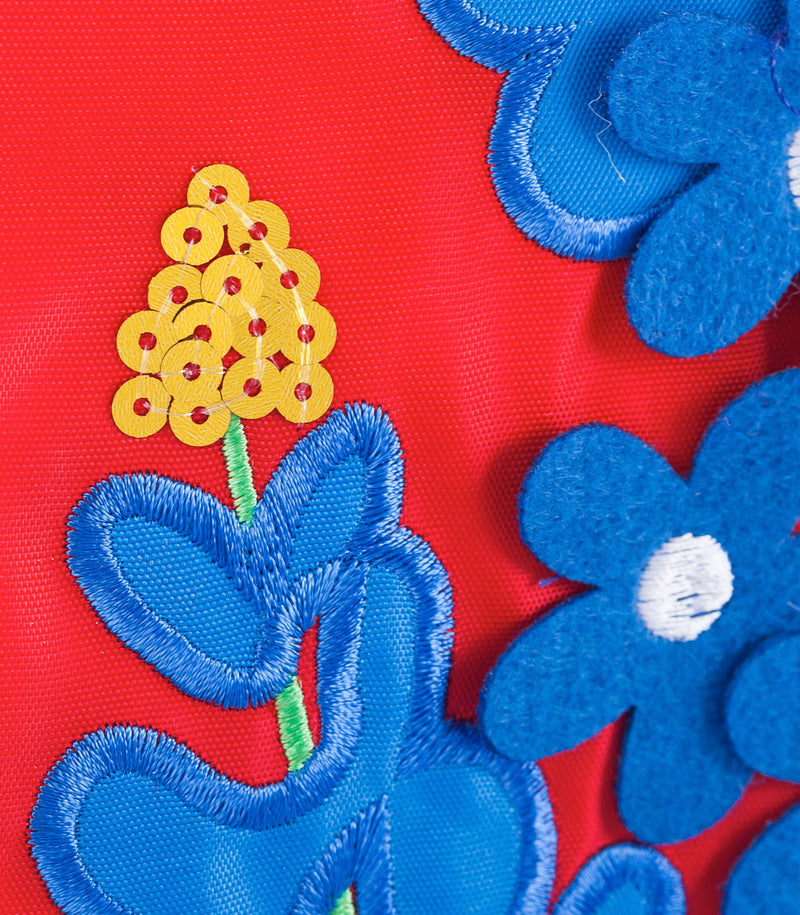 Blue Bonnets Garden Applique Flag,168679bl