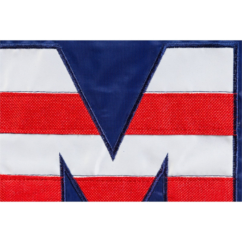 God Bless America Garden Applique Flag,168760