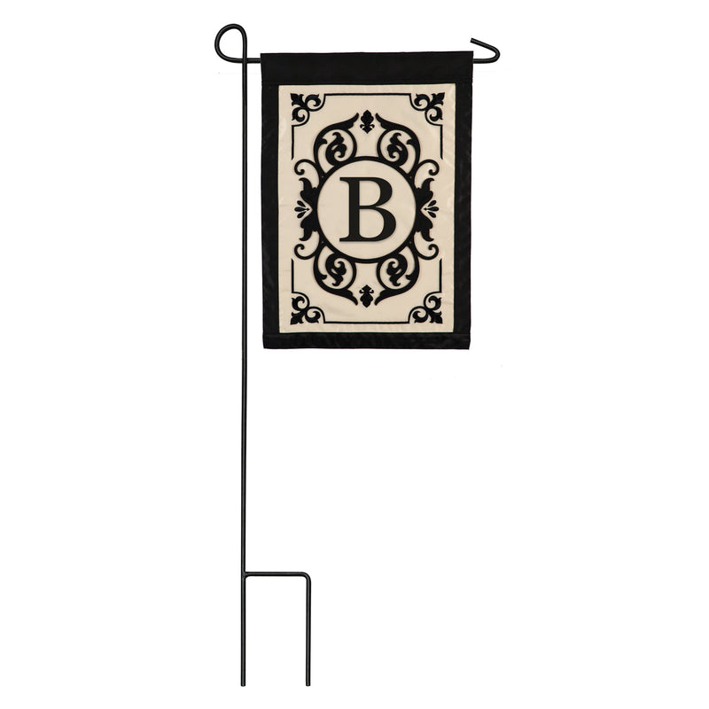 Cambridge Monogram Garden Applique Flag, Letter B,169004b