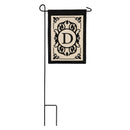 Cambridge Monogram Garden Applique Flag, Letter D,169004d