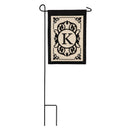 Cambridge Monogram Garden Applique Flag, Letter K,169004k