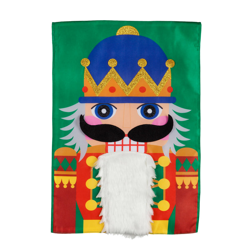 Nutcracker Christmas Garden Applique Flag,169202