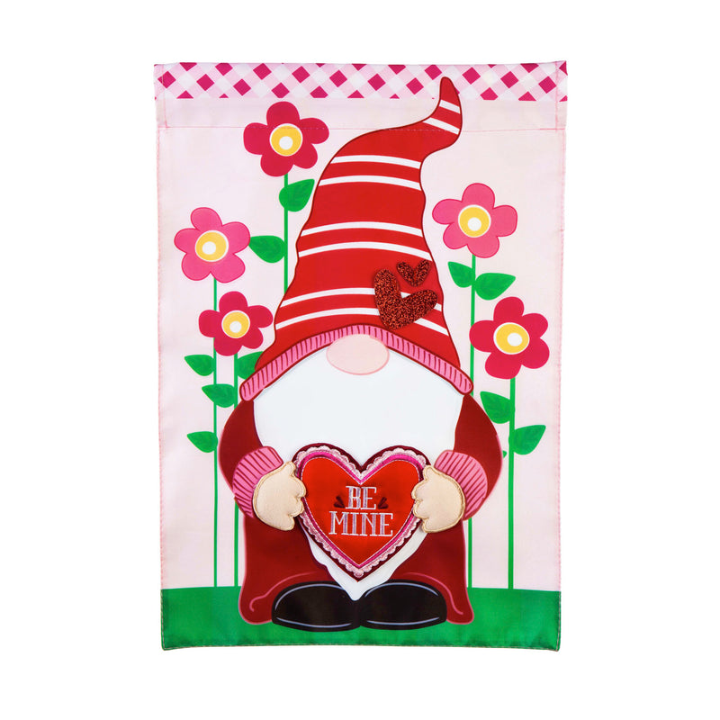 Valentine Gnome Applique Garden Flag,169218