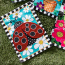 Ladybug with Daisies Garden Applique Flag,169450