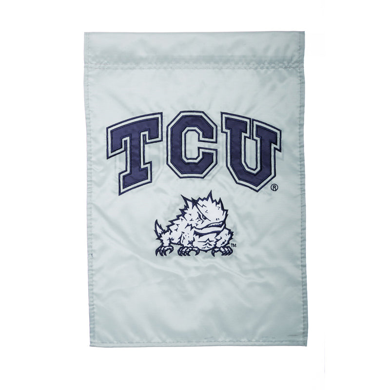 Double Sided Gar Flag, Texas Christian University,16960c