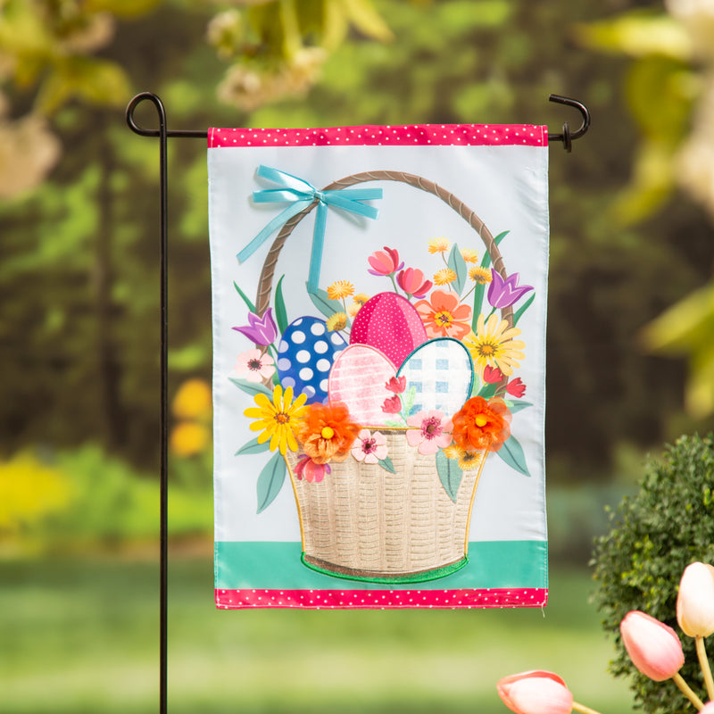 Easter Basket Applique Garden Flag,169690