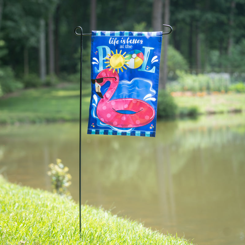 Life is Better at the Pool Applique Garden Flag,169799