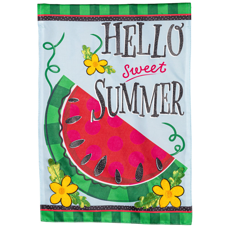 Hello Sweet Summer Applique Garden Flag,169802