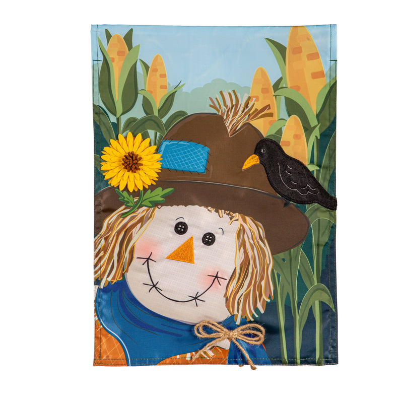 Scarecrow and Friend Applique Garden Flags,169865