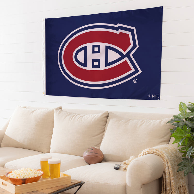 3'x5' Single Sided Flag w/ 2 Grommets, Montreal Canadiens,174364