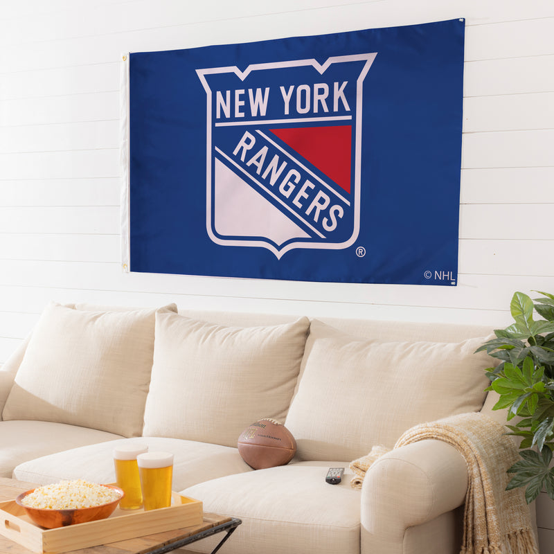 3'x5' Single Sided Flag w/ 2 Grommets, New York Rangers,174368