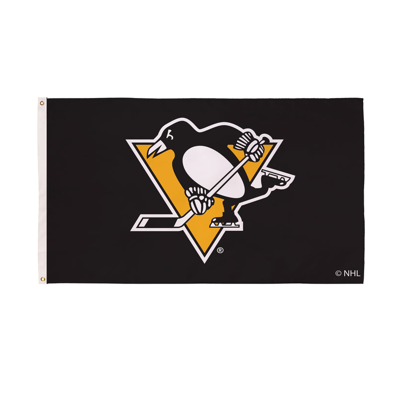 3'x5' Single Sided Flag w/ 2 Grommets, Pittsburgh Penguins,174372